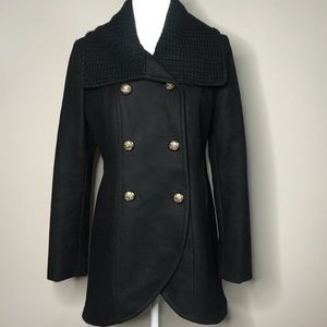 Kenneth Cole New York Women's Double-Breasted  Peacoat Wool Tulip Coat